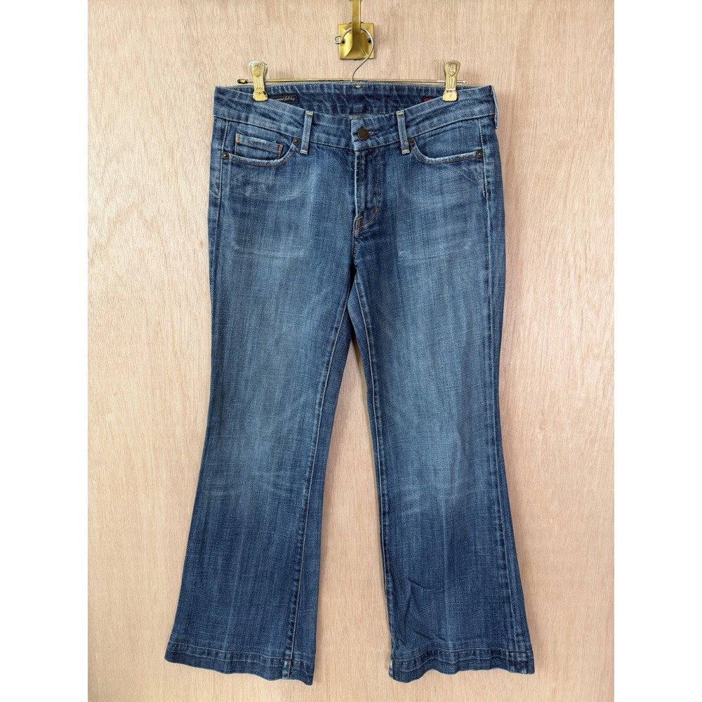 Citizens Of Humanity Faye 003 Low Waist Full Leg Jeans Blue 29 Made in USA